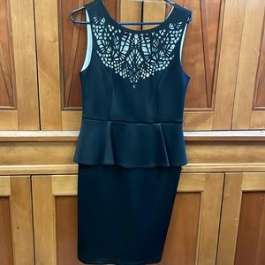 New black design dress